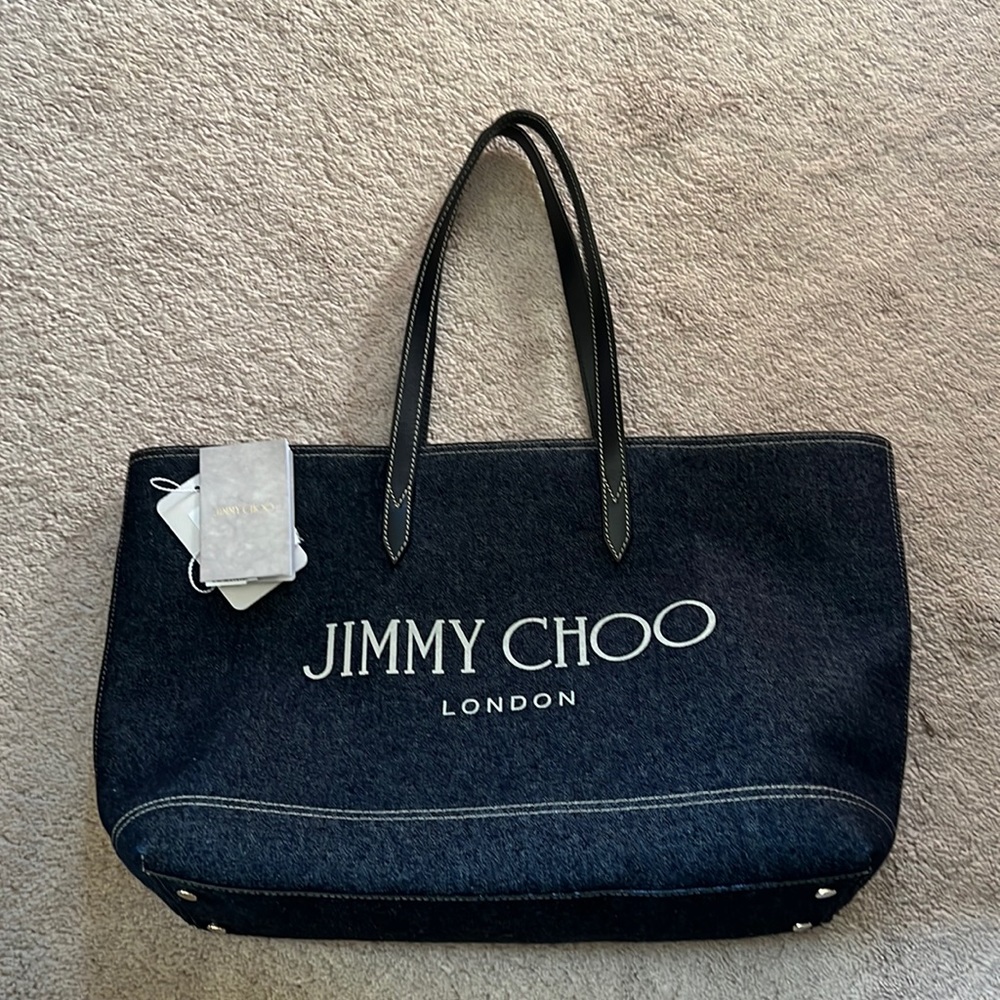 Jimmy Choo Denim Tote Bag